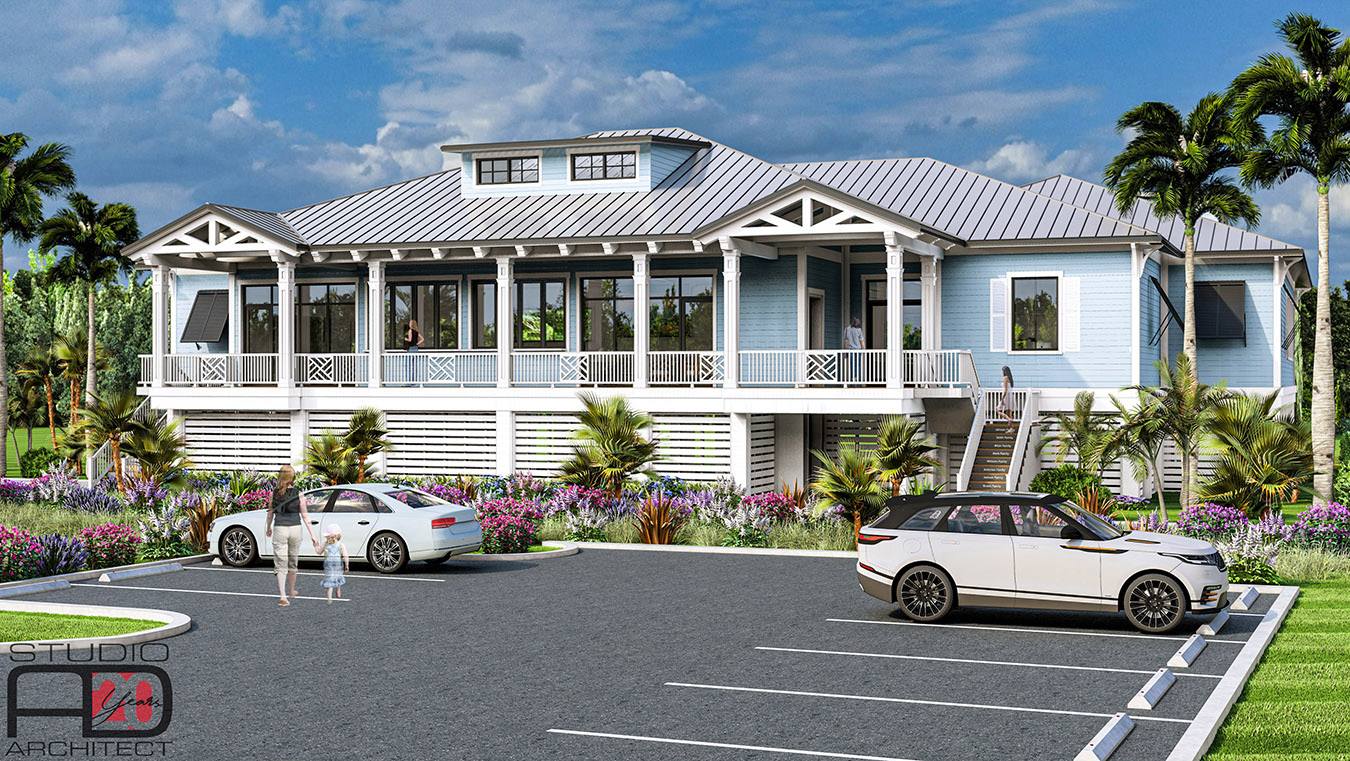 Front Clubhouse Render