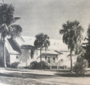 Historic photo of clubhouse built in 1950