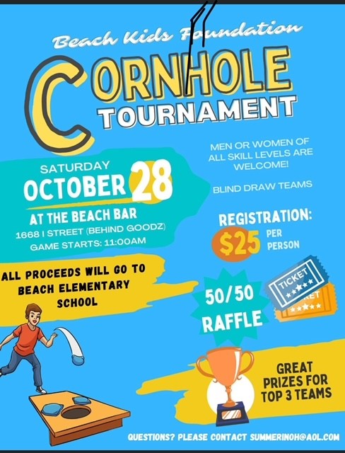 Beach Kids Corn Hole Tournament